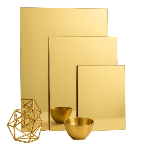 Plexiglas plaat goud spiegel PMMA Acryl
